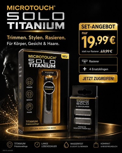 Microtouch titanium solo - titanium,