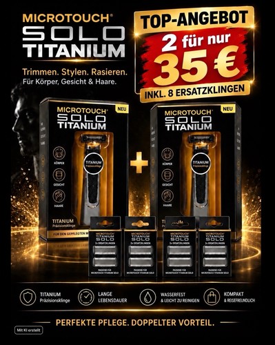 Microtouch titanium solo - titanium,
