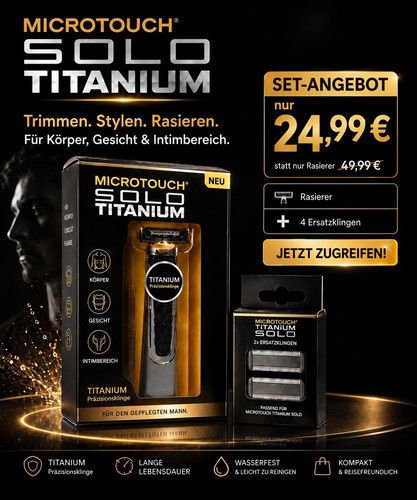 Microtouch titanium solo - titanium,