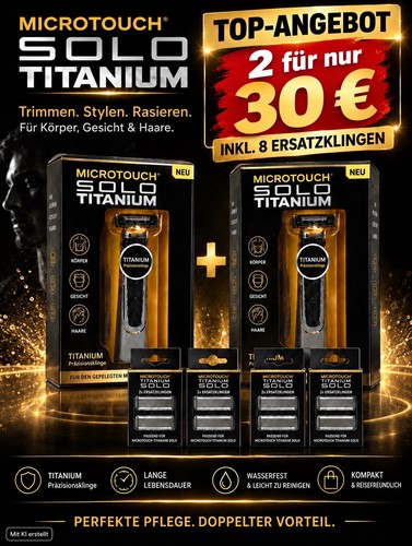 Microtouch titanium solo - 2x,